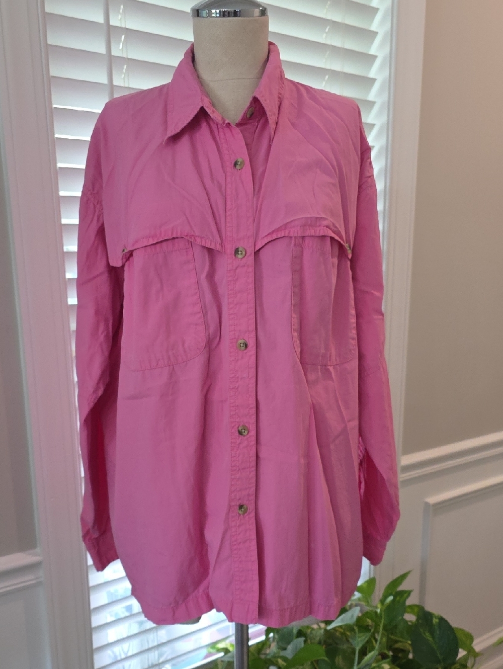 Columbia Pink Long-Sleeve Shirt